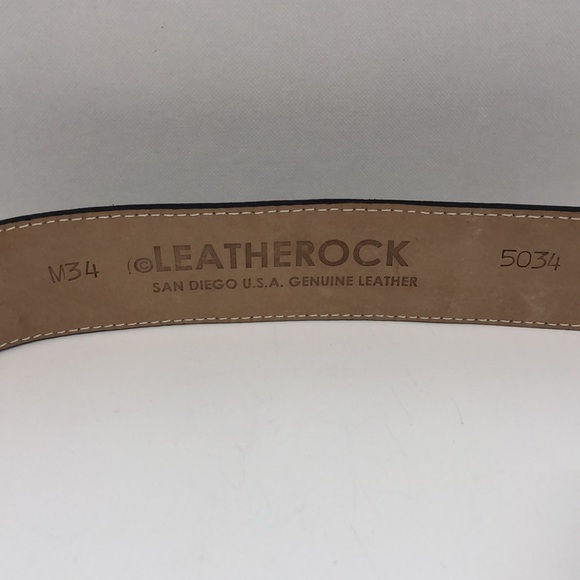Leatherock San Diego U.S.A GENUINE LEATHER belt - Picture 4 of 5